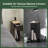 Set of 2 Narrow Nightstands 7.9'' W, End Tables Bedside Tables with Storage Drawer and Open Shelf, for Bedroom,Living Room,Small Space, Black-1872487665