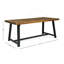 Ensemble de salle à manger d'extérieur moderne 7 pièces avec chaise empilable-1663189380