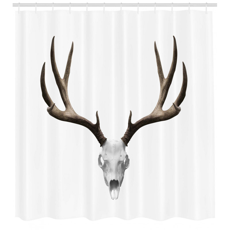 Shower Curtain with Hooks Included, 70" H x 69" W