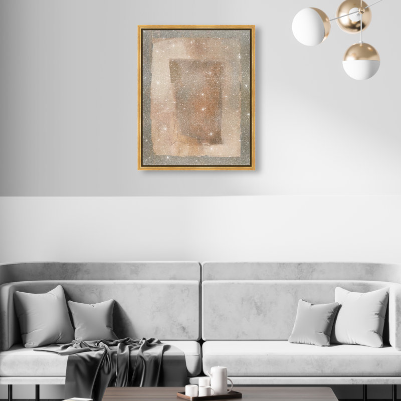 Molasses Muse Canvas Abstract Print by Oliver Gal, Black Frame, 16 x 20, 21"H x 17"W, Gold Frame