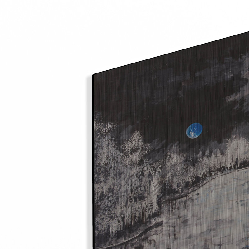 «Blue Moon» par Luxe Metal Portfolio, H 16 po x l 24 po