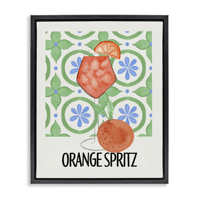 Cadre flottant orange Spirz On My Mind, design par Nina Jacobs
