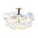 6 - Light Cluster Iridescent Glass Ball Bubble Ceiling Light