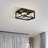 Nox 13" Industral 3 light ceiling flush light black