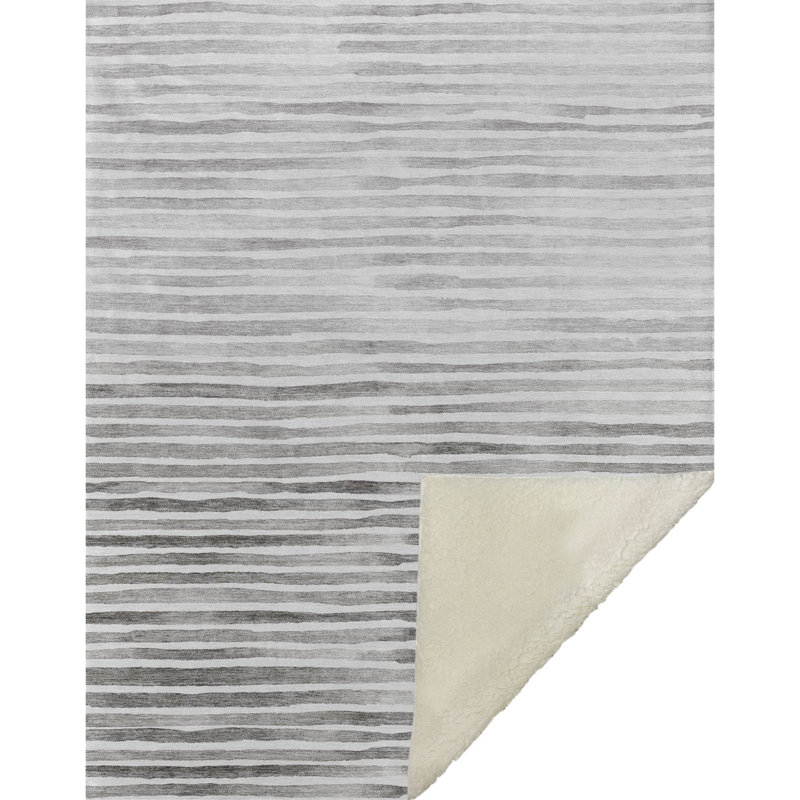 Jeté en sherpa Addison, Gris