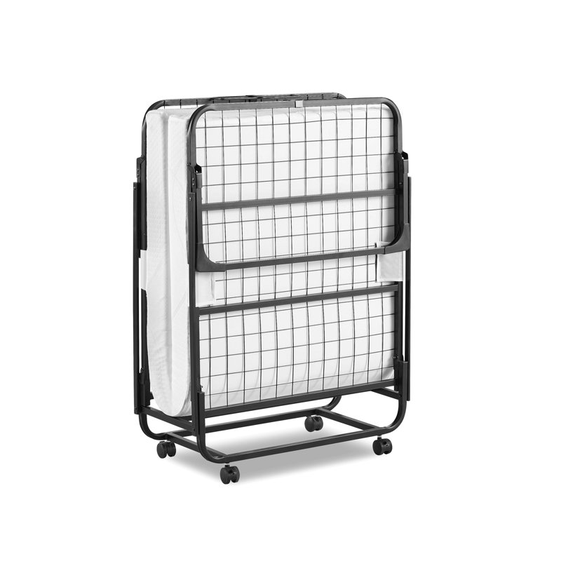 Lit pliant pliant avec matelas simple de 4 po