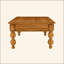 Table basse rectangulaire en bois avec tiroir de rangement, table de cocktail rétro avec pieds en bois massif en forme de gourde pour le salon, assemblage sans outils-166129218