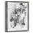 Graphite Abstract I Framed Print - Solid Wood-299770944