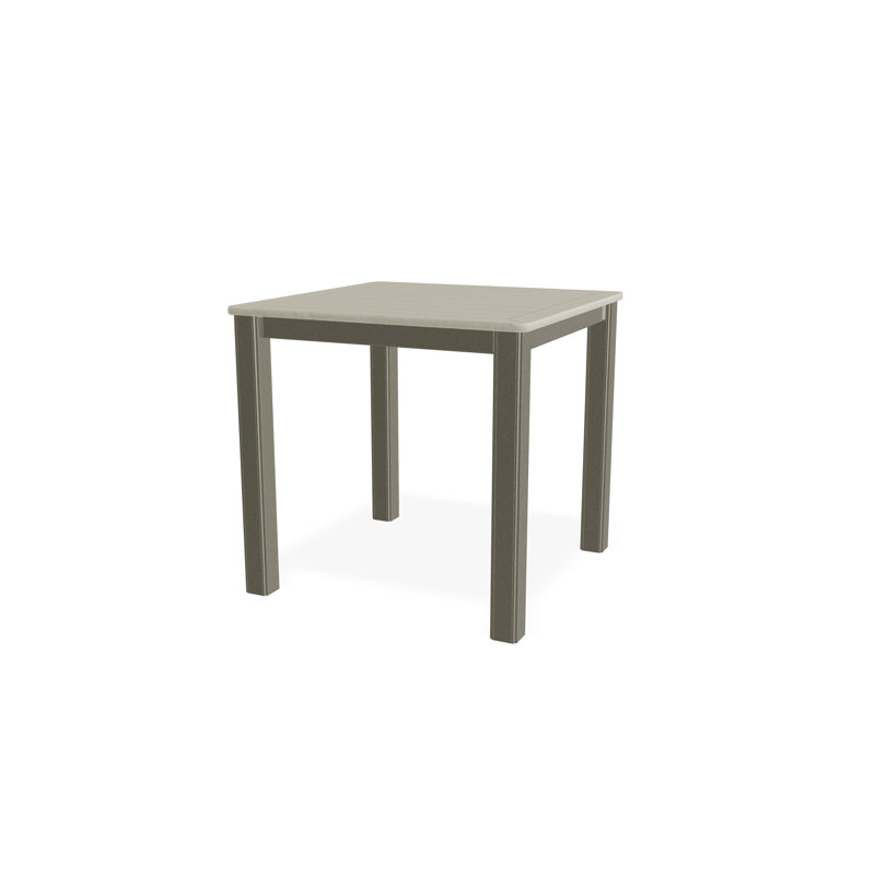 Outdoor Square Side Table, Gray/Storm