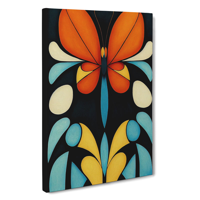 Butterflies In No.4 - Print, Wrapped Canvas, 50cm H x 35cm W x 3cm D, No Matte