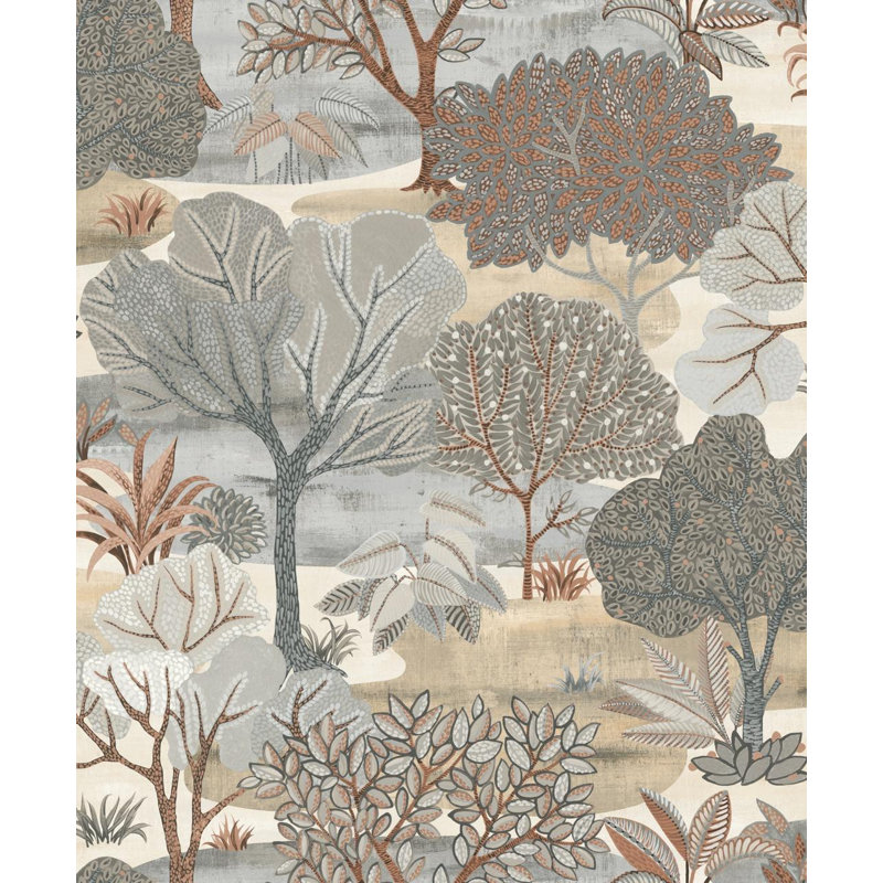 Rouleau de fleurs Einike, Taupe
