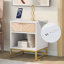 Commode anglaise en bois massif à 1 tiroir Lesliann