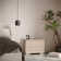 Leonardo - Modern and linear nightstand assembled