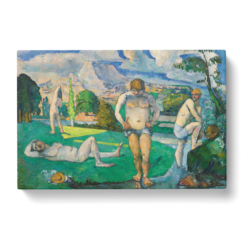 Bathers Vol.8 by Paul Cezanne - Wrapped Canvas, 35cm H x 50cm W x 3cm D