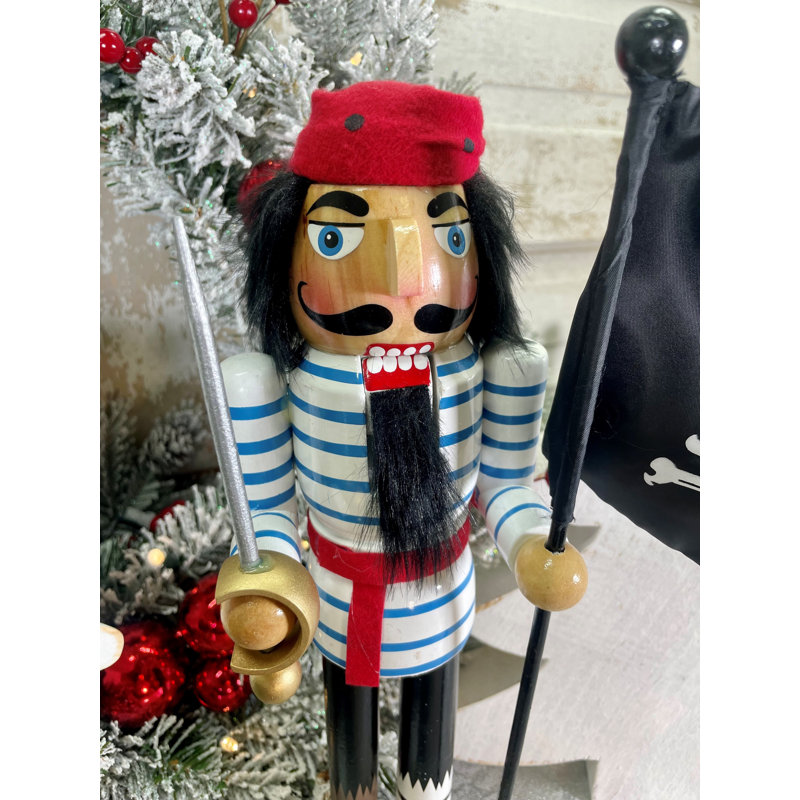 Christmas Nutcracker, 13.25" H x 4" W x 3.5" D