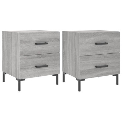 Ellayne 40cm W Iron Bedside Table