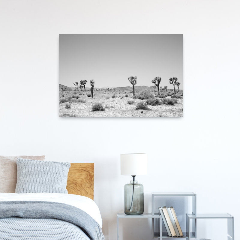 Art contemporain, paysage de cactus minimaliste moderne et minimaliste, H 24 po x l 36 po