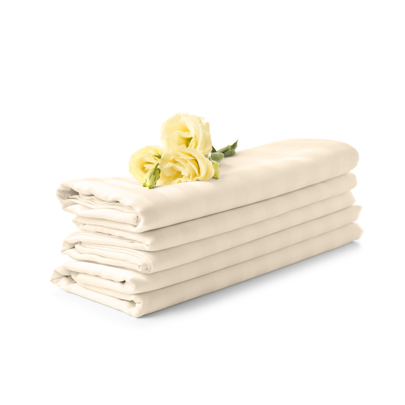 Ensemble de draps en microfibre BEDDING, Complète, Beige