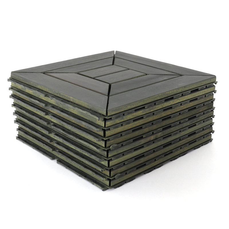 Plateforme emboîtable L 12 po x l 12 po, Gris
