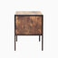 Ensemble de table de chevet 2 pièces, style industriel