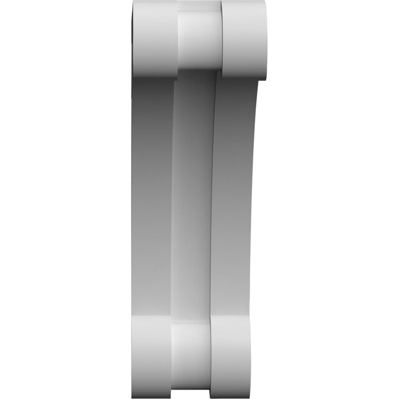 1 7/8"W X 4"D X 6"H Arch Architectural Grade PVC Corbel, 6" H x 4" W x 1.875" D