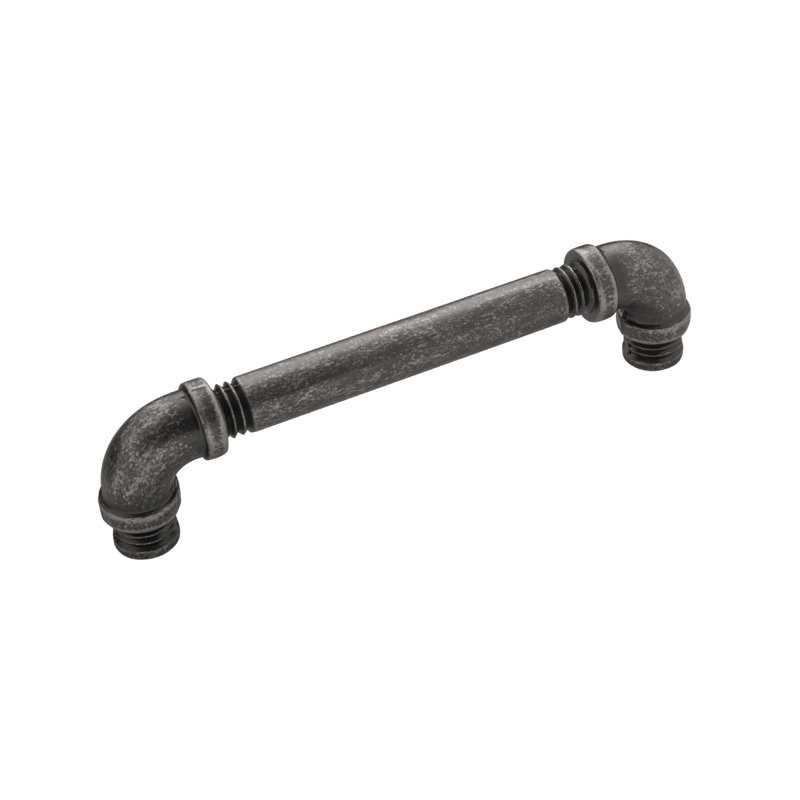 Pipeline Kitchen Cabinet Handles, Solid Core Drawer Pulls for Cabinet Doors, 5-1/16" (128mm), Black Nickel Vibed