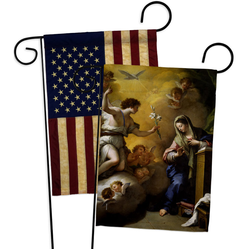Drapeau de jardin 2 côtés en polyester 18,5 x 13 po