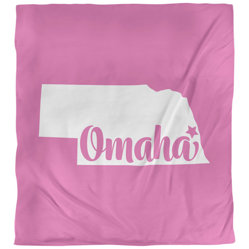 Housse de couette omaha nebraska, Housse de couette pour très grand lit, Rose, Microfibre