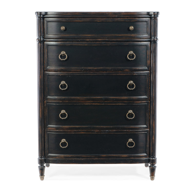 Charleston 5 - Drawer Dresser, Black