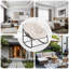 Chaise berçante surdimensionnée avec coussin-777503147