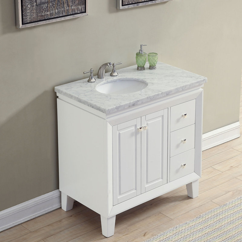 Ensemble de meuble-lavabo de salle de bain simple 36" transitionnel Sumner