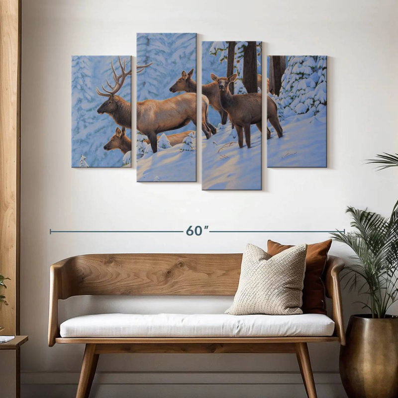 Neige début de Brampt, H 32 po x l 52 po