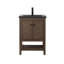 Chazden 24" Herringbone Design Single Bathroom Vanity with Ceramic Top-461949847-461940881-444019684