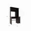 Bureau bahut Compu, plateau à clavier, panneau de porte pour unité centrale, tablettes multiples, un tiroir, noir-701894597