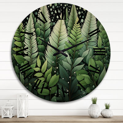Horloge murale en bois massif Nyre
