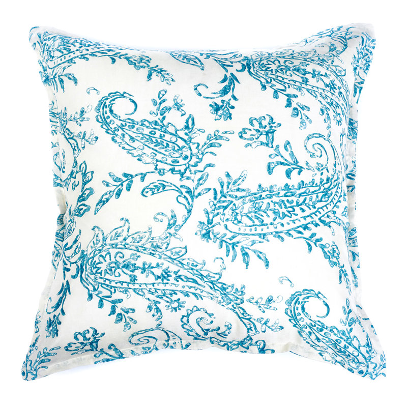 Square Pillow Cover & Insert, Turquoise