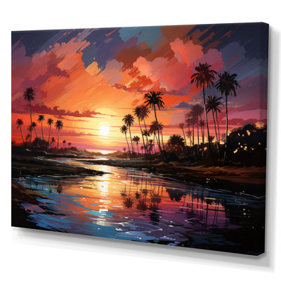 " Palm Trees Abstract Landscape III "