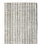 Organic Hand Knotted Striped Area Rug in White/Gray-1358298424