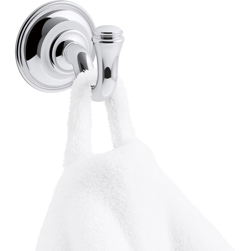 Eclectic Robe Hook, Polished Chrome