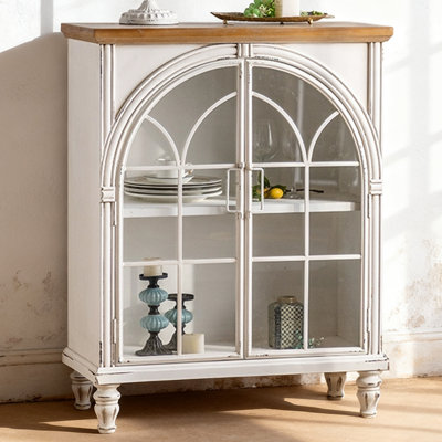Modern White Solid Wood Sideboard