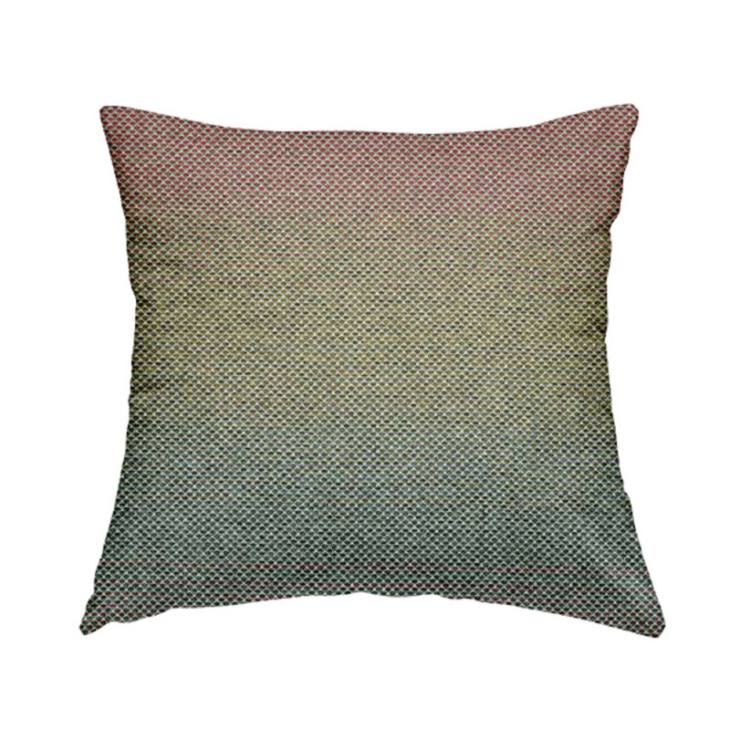 Deronna Ombre Square Throw Cushion, 55cm H x 55cm W x 5cm D, Blue/Pink/Green