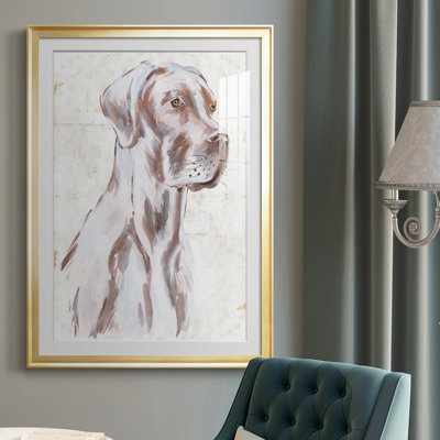 Chien assis IV - reproduction de cadre photo