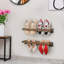 4 Pair Solid Wood Shoe Rack