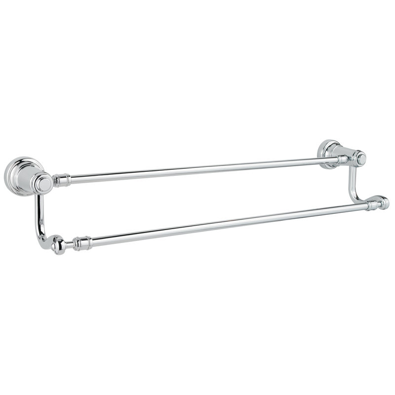 Double barre à serviettes murale Ashfield, Chrome poli
