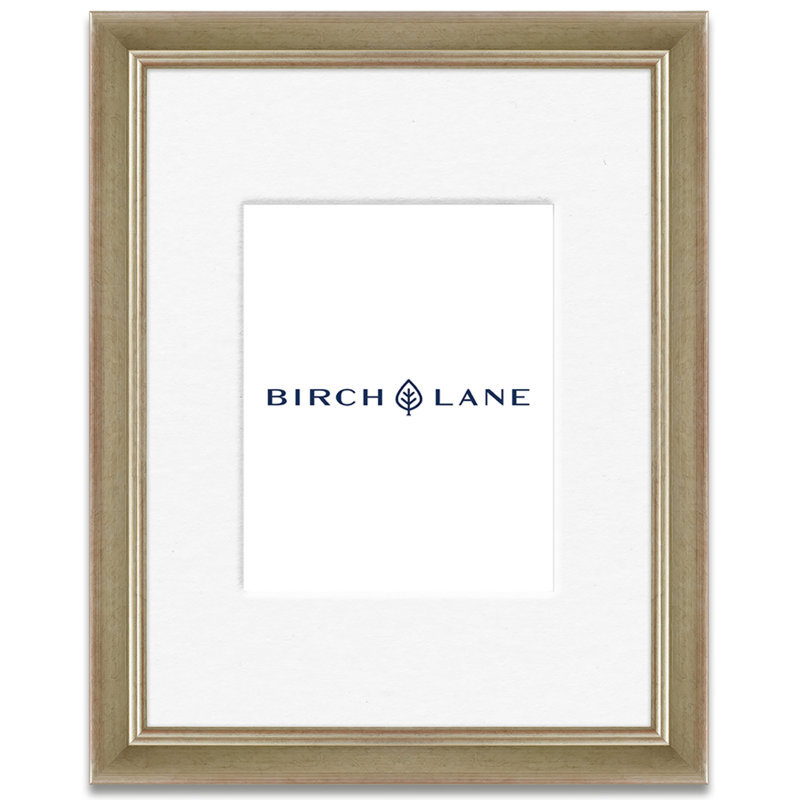 Wood Picture Frame with Mat, Silver, 16" x 20"