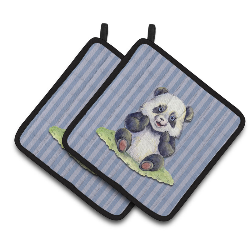 Caroline's Treasures Striped Polyester Potholder Set
