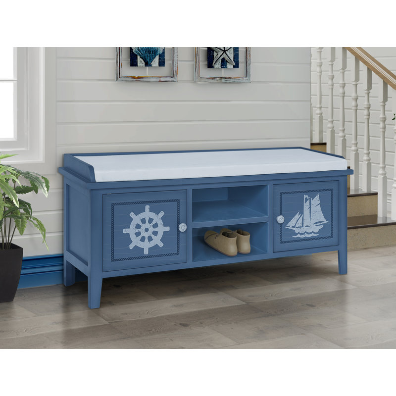 Banc de rangement en bois Perez