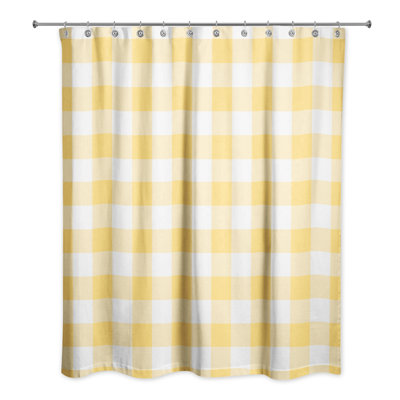 Hanka Plaid Shower Curtain