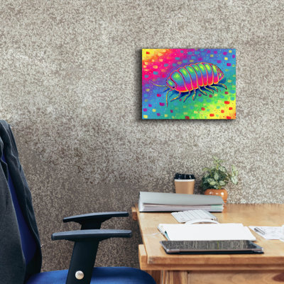 «Epop Graffiti», psychedelic isopod par Rebecca Wang, art mural sur toile