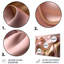 Luscious liquide or en rose discret et taupe II - abstrait mural encre liquide en métal-87834473